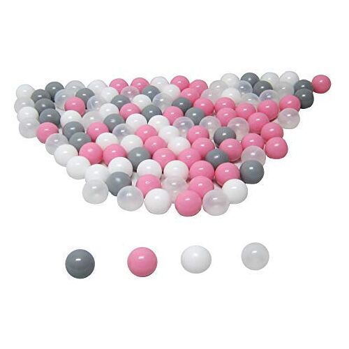 koenig-tom Ballenbad 24 Ballenbad ballen, 6 cm, babyballen, ballenbad, plastic ballen, ballen voor ballenbad (6 cm 100 ballen, roze mix)