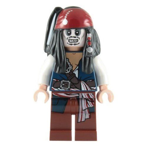 Lego Piraten van het Caribisch gebied: Captain Jack Sparrow (Skeleton) Minifiguur