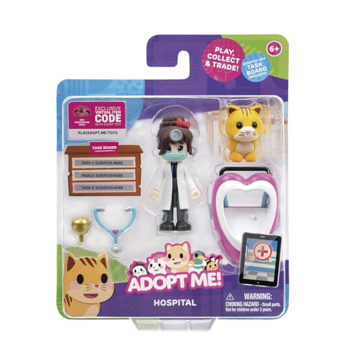 Adopt Me! Adopte-moi ! Pack Dr. Heart en zijn vriend The Red Cat Wave 1 Beste online spel Grappig speelgoed voor kinderen om te verzamelen met je favoriete dieren, vanaf 6 jaar