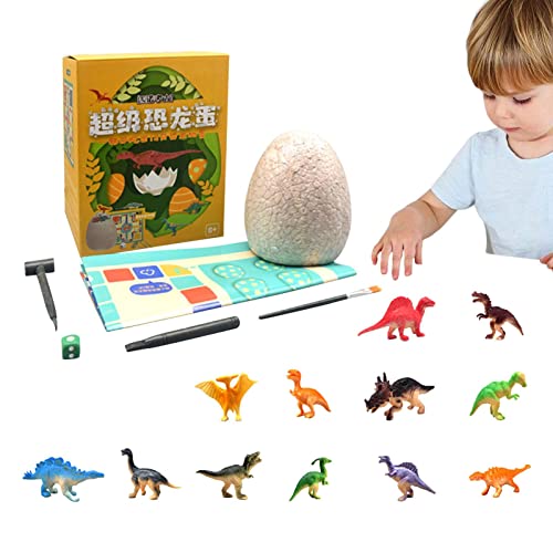 SKUDA Dinosaurus-eieren met dinosaurussen erin, Lichtgevende dinosauruscadeaus voor kinderen 12 unieke verrassingsdinosaurussen, Dinosauruscadeaus voor kinderen, onderwijskunde stam speelgoed,