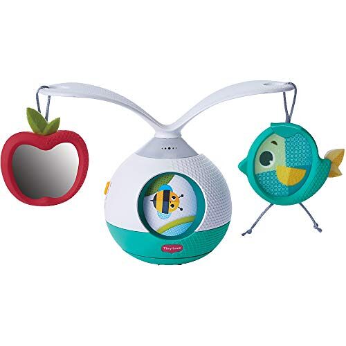 Tiny Love Tummy Time Mobile Entertainer, Toy with Music and Lights, Suitable from Birth, 0M +, Meadow Days