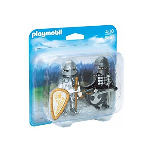 Playmobil 6847 zwarte ridder en zilverridder