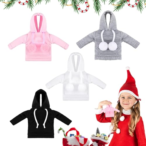 Zankie Kerstelf accessoireset,Kerstelf Accessoires Kledingset voor poppen Winter Kerst Elf Accessoires Kleding voor jongens en meisjes, kinderen Kinderen