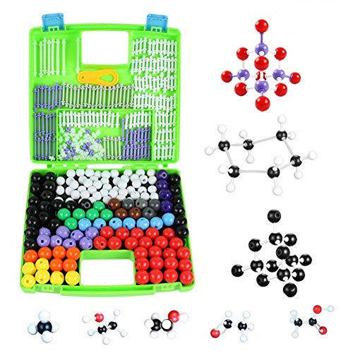 Weesey 332 stuks organische chemie moleculaire model chemie set model kits pack organische moleculen modellen voor leraren studenten wetenschappers chemieonderwijs