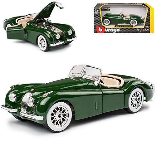 Bburago Jaguar Jaguar XK 120 Roadster Cabrio groen 1948-1954 1/24 Bburago model auto