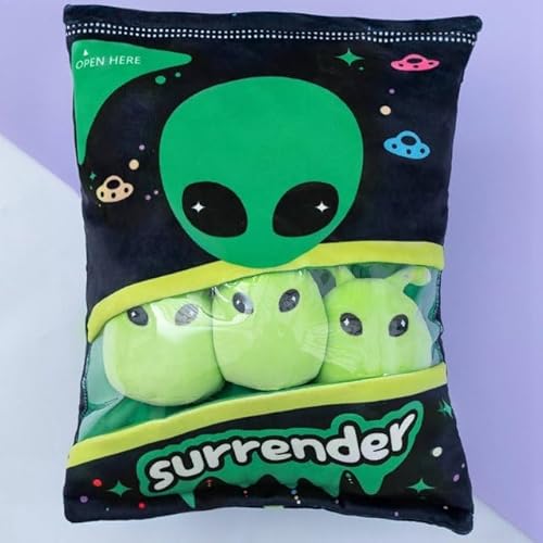 GagaLu Nieuwe buitenaardse pluche pudding tas mini bal buitenaardse pop pluche kussen verjaardagscadeau voor kinderen jongen 45cm 1