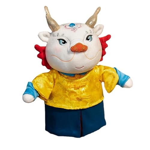 ViLLex Nieuwjaar Dragon Poppen Gevuld Draak Speelgoed Pluche Draak Speelgoed Chinees Dierenriemteken Desktop Omarmingskussen Voor Festival Kerstmis (Principe Drago, 50 cm)