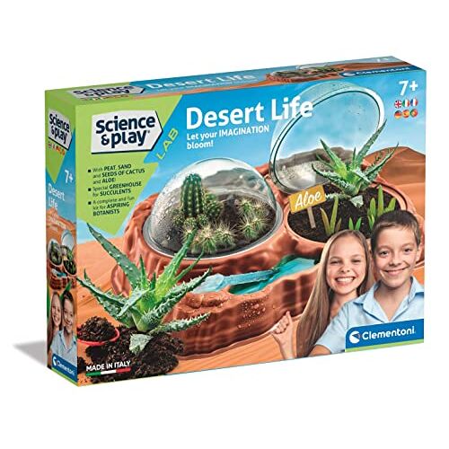 Clementoni 97858 Science and Play Lab Desert life kinderlaboratorium, experimenteerset, wetenschappelijk laboratorium voor kinderen vanaf 7 jaar Made in Italy