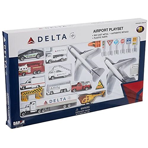 Daron Wereldwijd Trading RT4992 Delta 30 Pc Airport Play Set