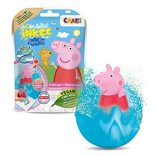 Craze Toys Craze Inkee Surprise Peppa Pig badbruisballen voor kinderen, met verrassing, peppa pig speelgoed voor de badkuip, badtoevoeging 43127
