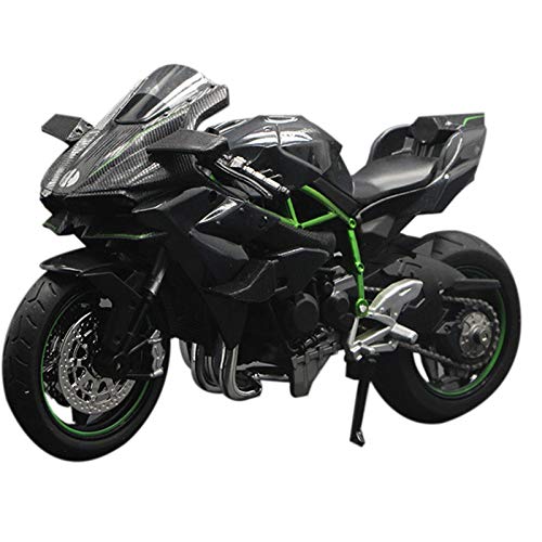 Brensty 1:12 H2 R motorfiets gegoten legering model speelgoed zwart Ninja H2R motorfiets afneembare collectie zwart