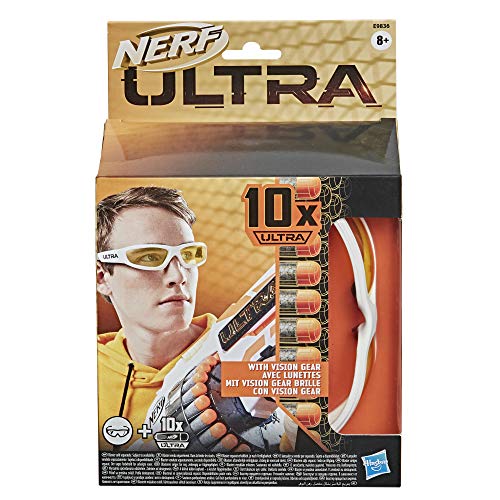 Nerf Ultra Vision Gear en 10  Ultra darts, de ultieme  Dart Blasting, darts compatibel alleen met  Ultra Blasters, zwart, E9836