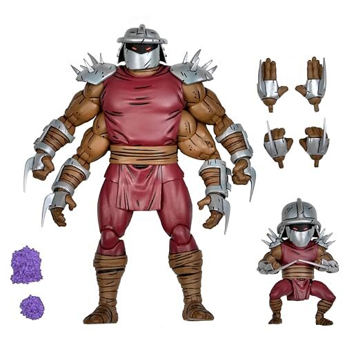 NECA Tortues Ninja (Mirage Comics) figurine Shredder Clone & Mini Shredder (Deluxe) 18 cm