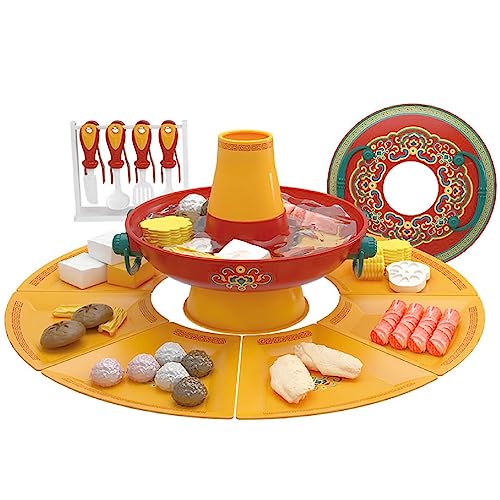 Morain Kid Hotpot Speelgoed Keukenapparatuur Voedsel Accessoires Set Pretend Spelen Met Licht Geluid Peuter Speelgoed Voor Meisjes Jongens Kid Hot Pot Speelset Keukenapparatuur Speelgoed