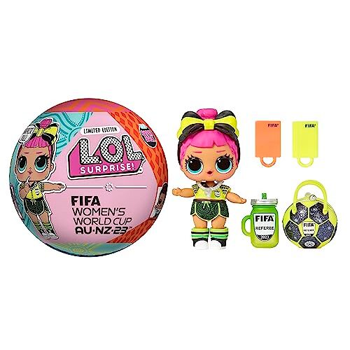 L.O.L. Surprise! LOL Surprise X FIFA Women's World Cup Australië & Nieuw-Zeeland 2023 Limited Edition Pop 6-7 Surprises Outfit, Schoenen, Exclusieve Ruilkaart en Accessoires Voor Kinderen vanaf 4 Jaar