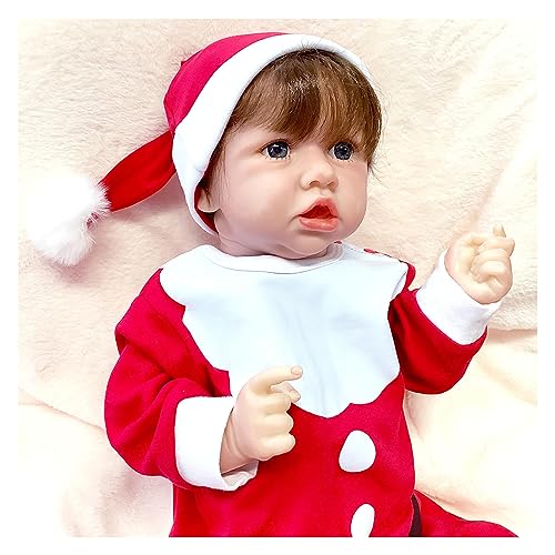 KHiry Reborn Dolls Pasgeboren Baby Reborn Dolls Reborn Girls -Ze zijn 22 inch lang Reborn Dolls Baby Meisjes Levensechte Zachte Siliconen Vinyl Reborn Babies, Pasgeboren Zachte Pop Peuters Speelgoed