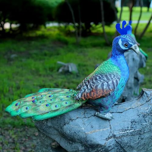 PaMut Peacock pluche levensechte dierlijke ideeën Home Decor cadeaus voor kinderen verjaardag kerstcadeaus 25CM 1