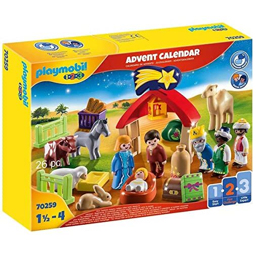 Playmobil 1.2.3 70259 Christmas Manger Advent Calendar For 18+