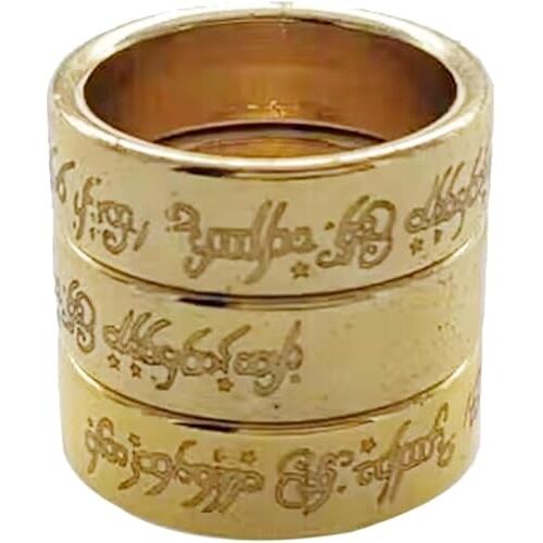 VIHEEVA Magische sterke magnetische ring voor professionele goochelaarrekwisieten podium magische trucs magische ringen (goud met woorden, 18 mm)