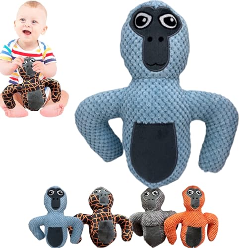 YIYANGnn Gorillas Tags Knuffel, 25 Cm Schattig Gorilla Knuffel, Zachte Gorilla's Pluche Pop, Gorilla TAG Pluche, Pluche Gorilla's Speelgoed, Spelkarakters Pluche Pop Voor Kinderen,Blue