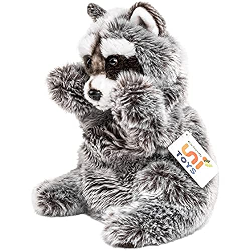 Uni-Toys Handpop wasbeer 26 cm (hoogte) pluche pop, beer pluche dier, knuffeldier