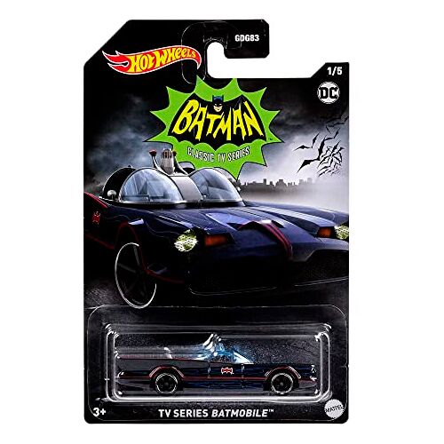 Hot Wheels Batmobiel, 1 speelgoedauto schaal 1:64, DC Batmobiel, verzamelobject, speelgoed voor fans van Batman en kinderen, HMV72