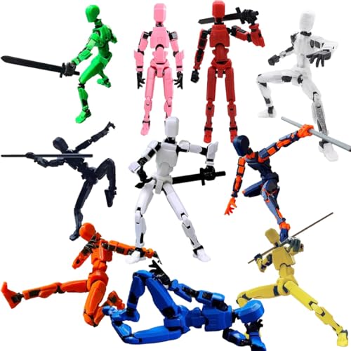 Fzysjve T13 actiefiguur, Titan 13 actiefiguur, T13 actiefiguurset, T 13 actiefiguur, DIY actiefiguur, Robo 13 actiefiguur, N13 actiefiguur, 3D-geprint actiefiguur (Color : 10pcs)