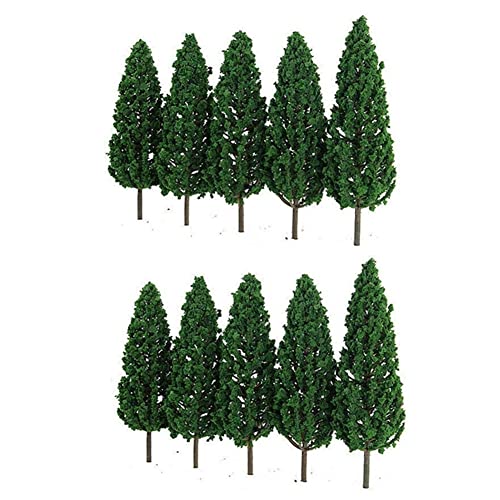 Zunedhys 10 stuks pijnbomen 1:25 spoorweg voor O G schaal 1/25 spoorweg lay-out landschap