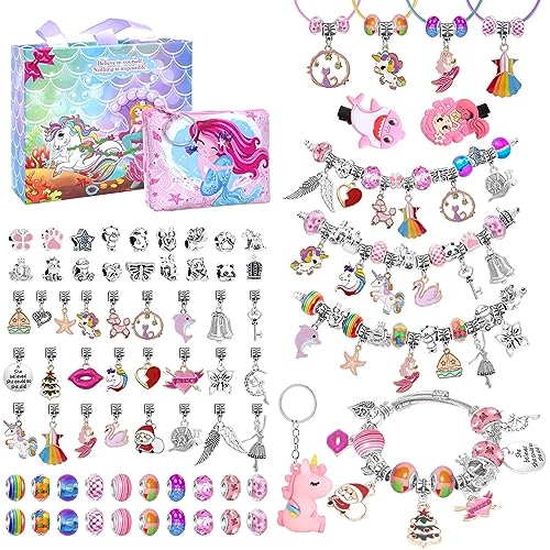 SASUKI Cadeaus voor meisjes, sieraden knutselen meisjes 5 6 7 8 9 10 11 12 jaar meisjes 4 5 6 7 8 9 jaar cadeau-ideeën cadeau 5-12 jaar meisje vriendschapsarmband zelf maken, kerstcadeaus