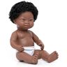 Miniland Babypop Afrikaanse jongen 38 cm met Down Syndroom, 31089