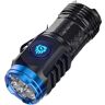 Amiweny Three-Eyed Monster Mini Flashlight,Three-Eyed Monster Mini Flash Super Power Flashlight,Rechargeable Flashlights High Lumens Flash Light (Black)