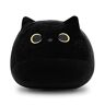 EFEMIR Cute Black Cat Plush Toy,3D Black Cat Plush Stuffed Animal Toy Pillow,Soft Plush Doll Cat Plushie Cat Pillow Gifts for Cat Lovers for Room Decor