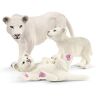 SCHLEICH 42505 Leeuwenmoeder met baby's, voor kinderen vanaf 3 jaar, Wild Life speelfiguur