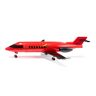 SIKU 2526, zakenvliegtuig, speeltuig-jet, plastic, rood, 7 led-lampjes, In- en uitklapbaar landingsgestel,Rood