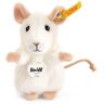 Steiff 056215 10 wit opwachtend dier pilla muis, 10 cm