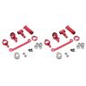 Bcowtte 2 set stuurkoppelingscomponenten stuurservo spaarder complete upgrade onderdelen voor 144001 1/14 RC auto, rood 10 stuks