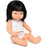 Miniland Dolls: Aziatische babypop met Down Syndroom, zacht vinyl, 38 cm, met ondergoed in geschenkdoos (31266)