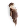 Gmuret River Otter Knuffelspeelgoed, schattig liggend Otter ontworpen knuffel knuffel knuffel knuffel knuffel om te knuffelen en lief te hebben, ideaal als cadeau, 40 cm, bruin