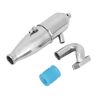Dilwe RC Exhaust Pipe, 1/10 Exhaust Pipe Car Engine Upgrade Parts Compatible with HSP RC Nitro Buggy Car