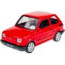 DROMADER Welly FIAT 126 rood identiek Polski FIAT 126p 1972-2000 1/43-1/49 Metal Model Auto Die Cast Nieuw in doos