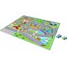 JAYOGLA Chad Valley 2 Cars Dual Playmat De Playmat heeft twee keer de speelwaarde, met een stad thema kant, en Doliday thema kant