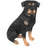 colourliving Hondenfiguur Rottweiler zittend honden decoratief figuur Rottweiler figuur hondenfiguur