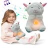 BIOSA knuffel voor baby's, slaapmuziekspeelgoed met hartslag, muziek en licht, babyslaapfopspeen, babyknuffeldier voor pasgeborenen