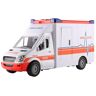 crokz Speelambulancewagen, ABS Kinderambulancespeelgoed, Duurzaam Noodambulancespeelgoed Voor Kinderen, Lichtgewicht Reddingsambulancespeelgoed, Draagbaar Ambulancespeelspeelgoed, Ambulancereddingsspeelgoed