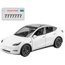 VIOLK 1:24 Geschikt for Tesla-gegoten automodel Geschikt for Model 3/Y/S/X geluid en licht speelgoedcollectie cadeau (Color : Model Y White)