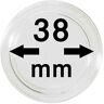 LINDNER Das Original Lindner 2250038 Coin capsules 38 mm (10 Pieces), special scratch-resistant surface, Inner diameter: 38 mm