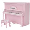 Zerodis 1:12 Pianocollectie miniatuur ladder voor poppenhuis model speelgoed simulatie speelgoedcollectie figuur modelbouw ornamenten huis decor (roze)