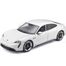 Bburago Porsche Taycan: modelauto op schaal 1:24, deuren beweegbaar, 20 cm, wit (18-21098)