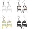 EXQST Folding Chair Earrings, Chair Earrings, Alabama Brawl Folding Chair Earrings, Funny Acrylic Folding Chair Earrings, Chair Earrings For Women (Four colors)