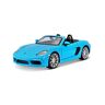 Bburago Porsche 718 Boxster: modelauto op schaal 1:24, deuren om te openen, 19 cm, blauw (18-21087BL)